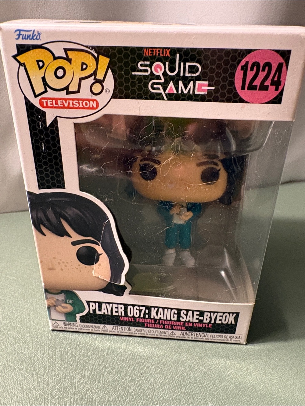 Funko Teal and White Squid Game Kang Sae-byeok Pop! Figure